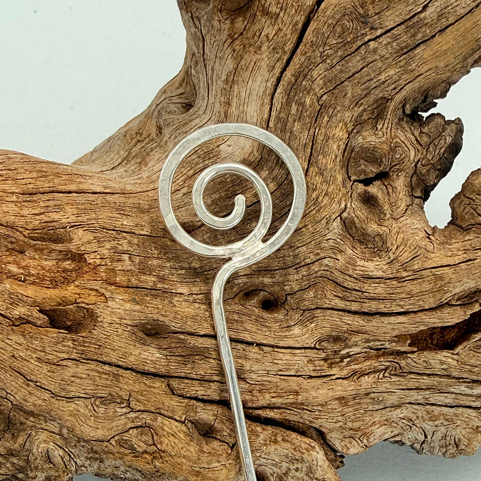 Coil Shawl Pin