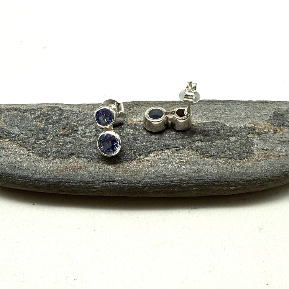 Thumbnail: Tanzanite Double Stud Earrings