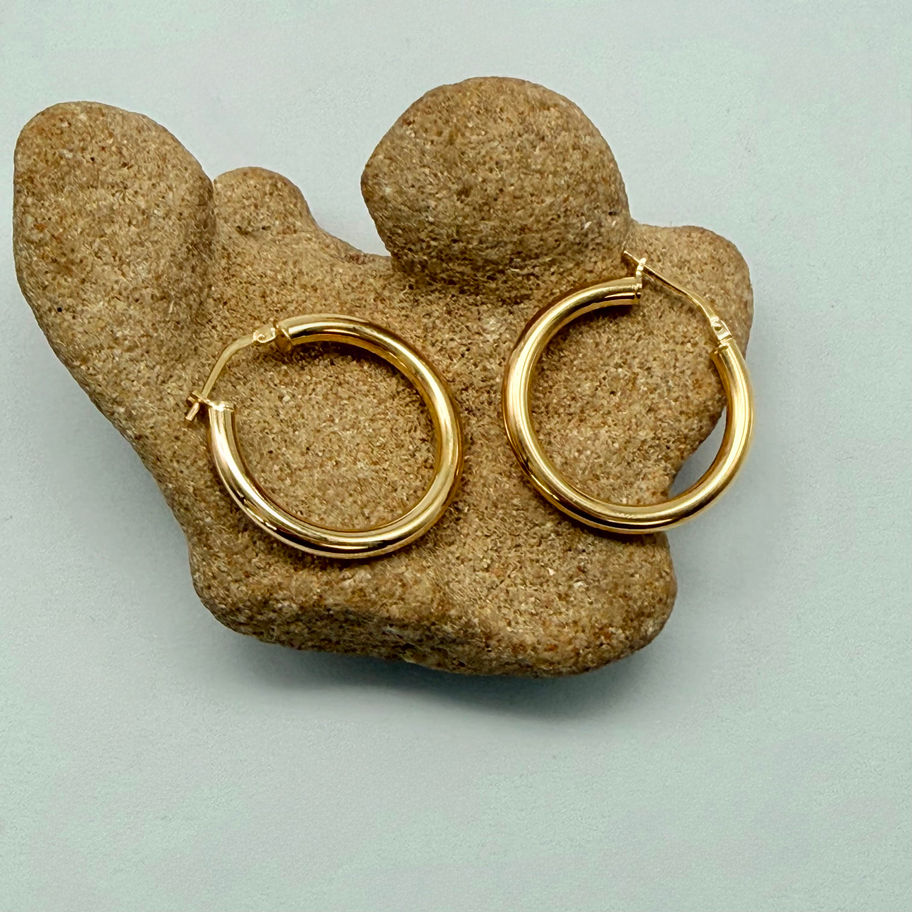 Gold Plated Hoop Earrings