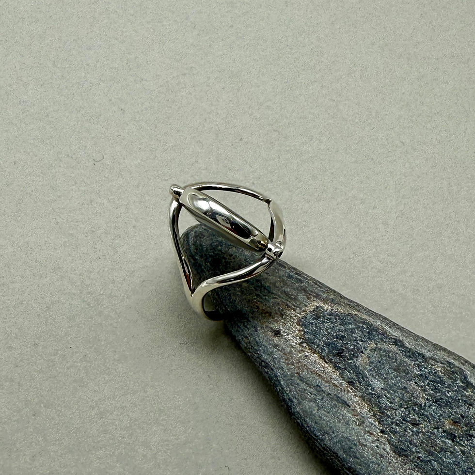 Thumbnail: Abalone Shell and Mother of Pearl Swivel Ring