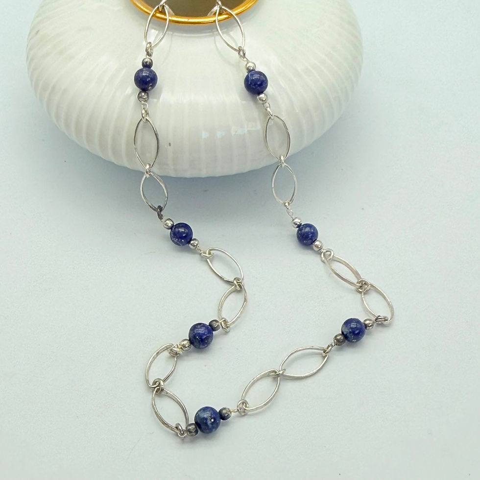 Lapis Lazuli Chain Necklace