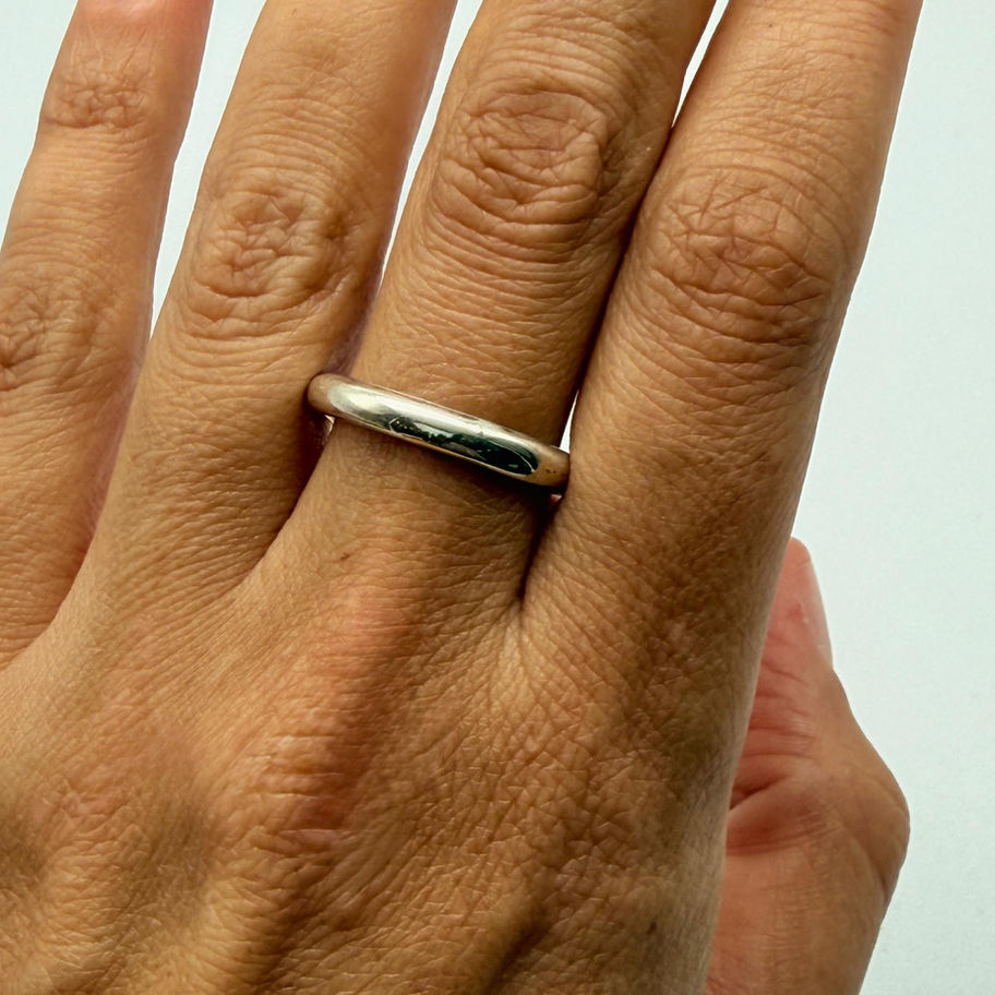 Organic Half Round Ring