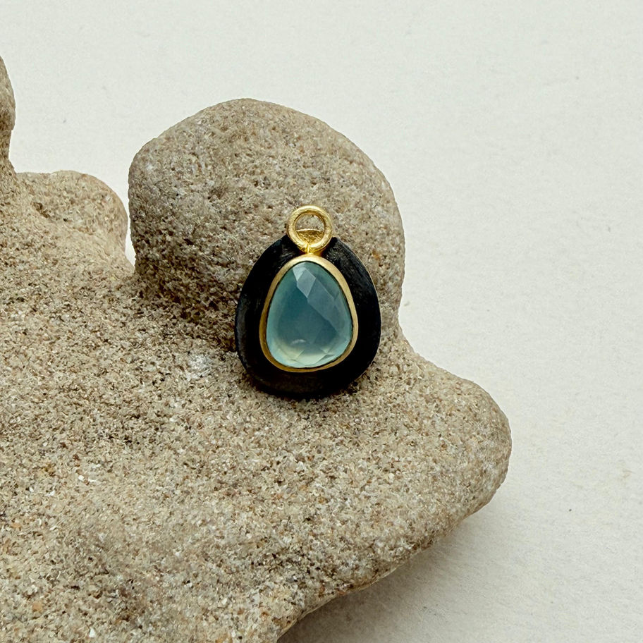 Two Tone Aqua Calci Pendant