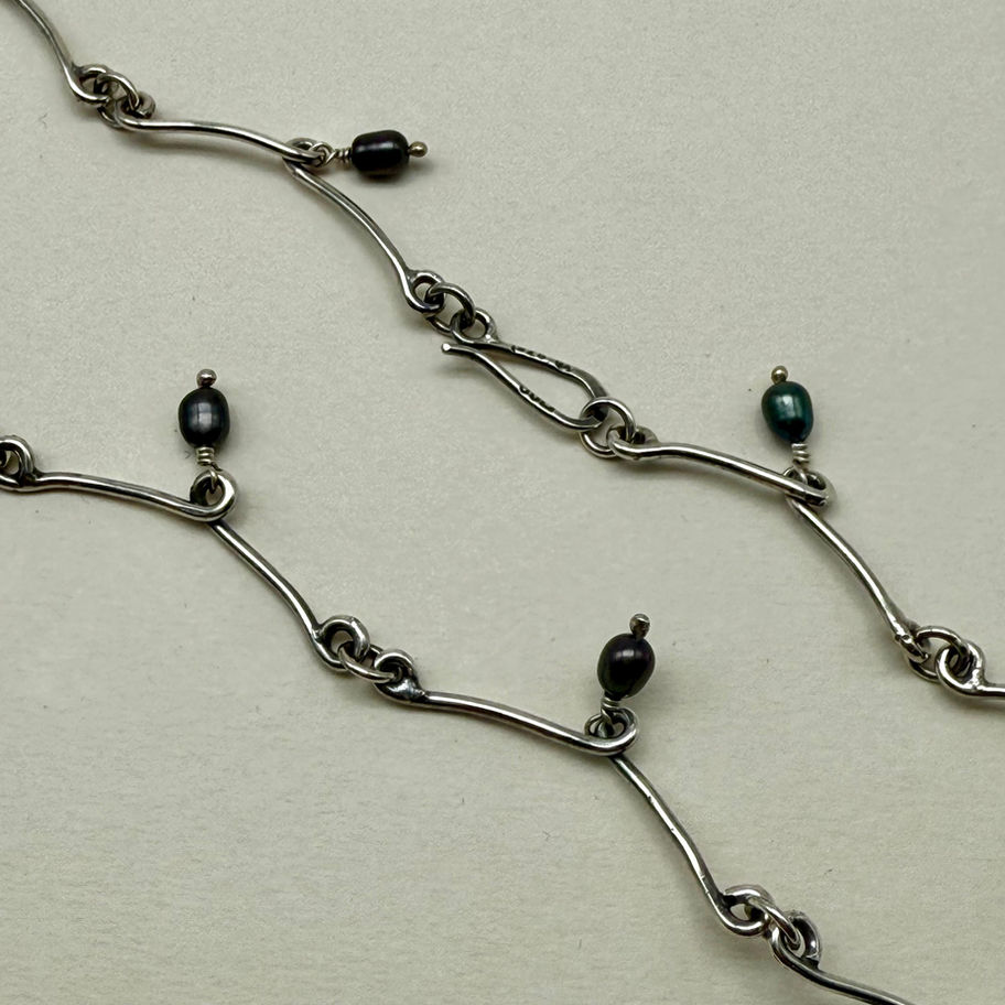 Pearl Loop Bar Necklace
