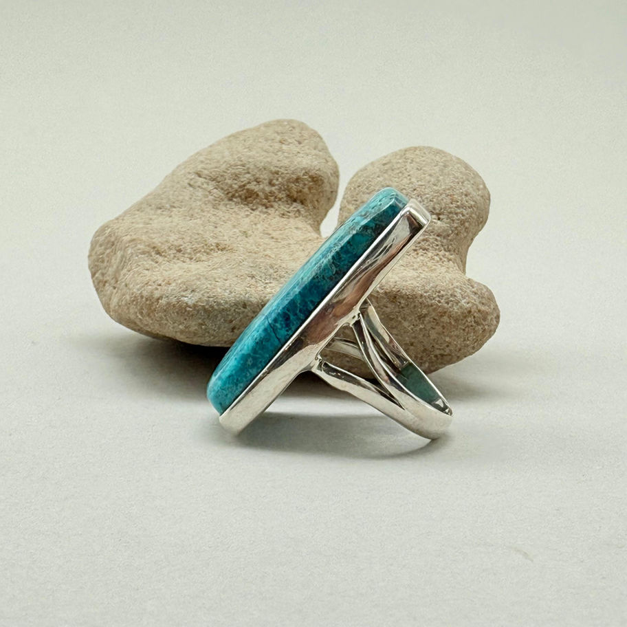 Large Rectangular Turquoise Ring