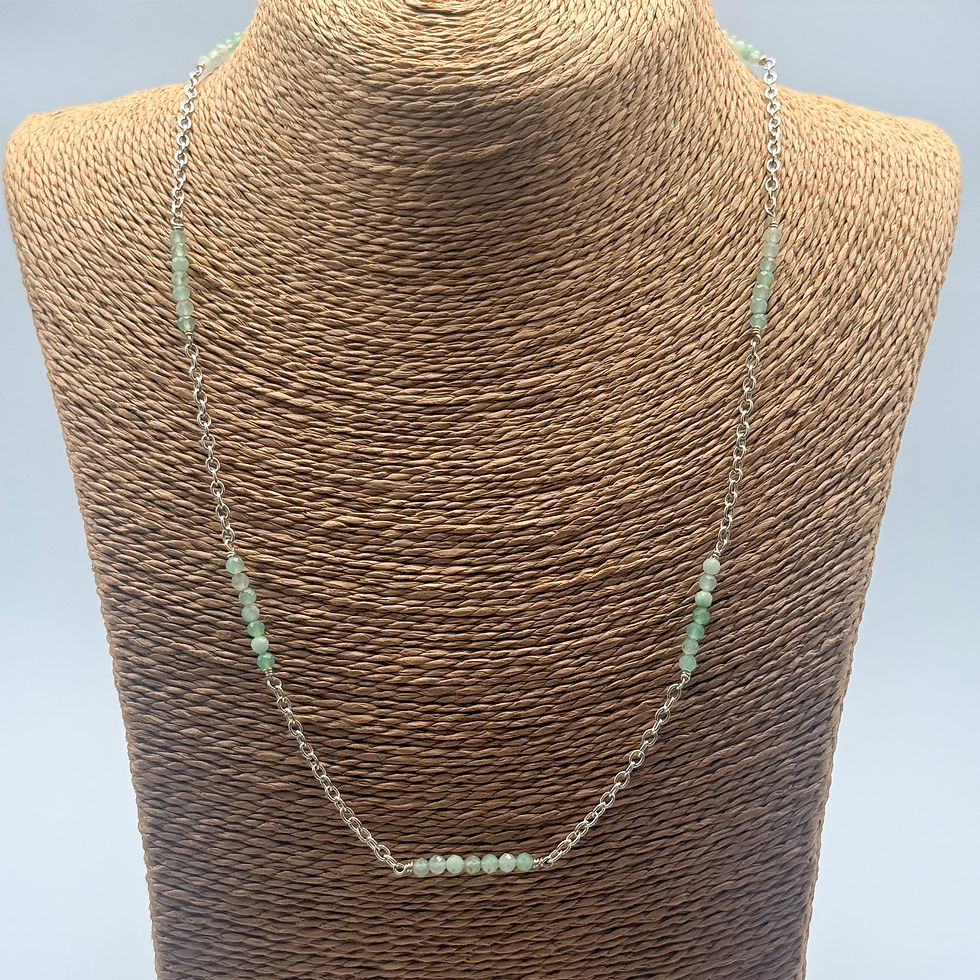 Prehnite Bead Chain