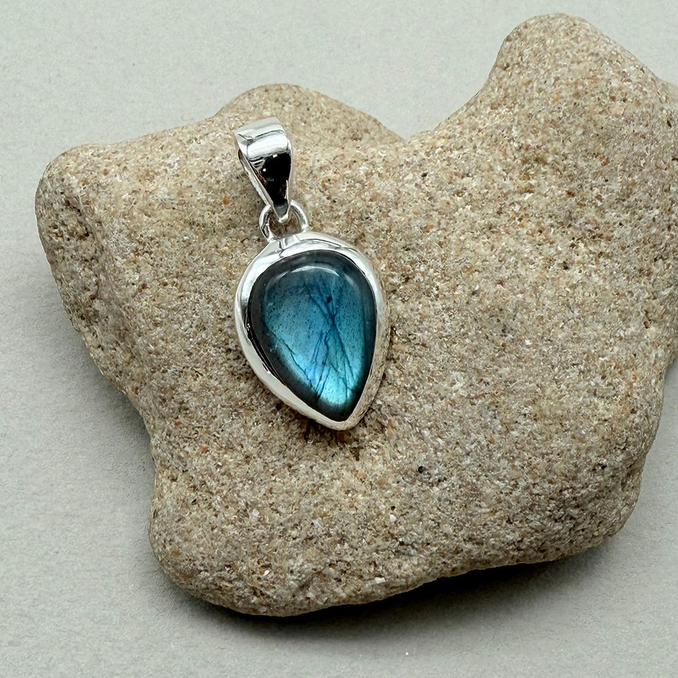 Labradorite Teardrop Pendant