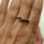 Trio Gemstone Heart Ring