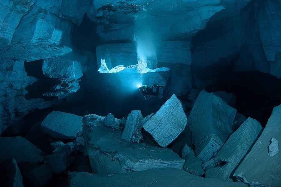 Orda Cave Underwater Gem of Siberia, Russia