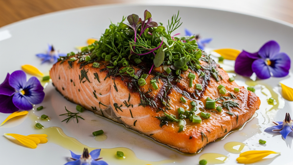 Salmón al Horno con Hierbas Frescas: La Receta Perfecta para una Cena Saludable y Llena de Sabor