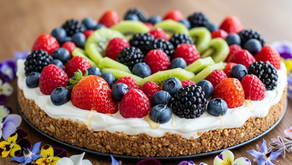 Tarta Saludable de Yogur y Frutas (¡Sin Horno!)