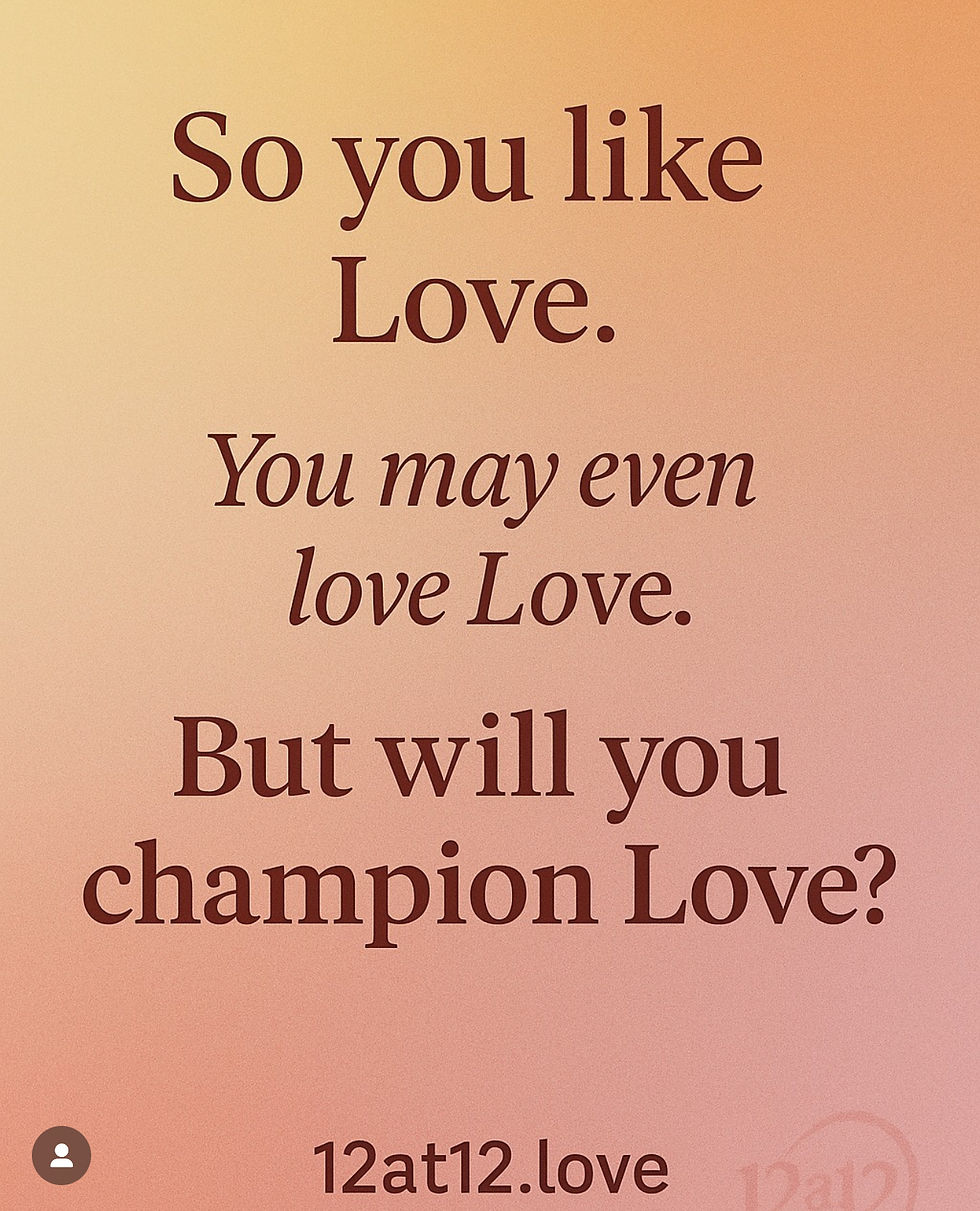 You like love, you love love, but will you be a champion for love?