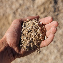 Utah locally crushed granite landscaping rock