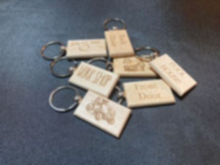 Custom Engraved Wooden Keychains, Gift Idea, Organize, Special Occasions