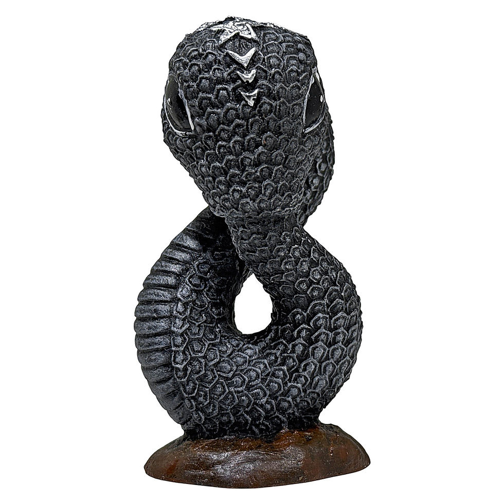 Miniatura: Serpente Infinito Ciclos Da Vida E Transformação Resina 9cm