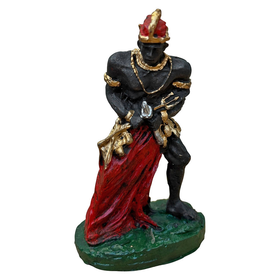 Miniatura: Exú Orixá Mensageiro Guardião Ordem Astúcia Imagem De Resina