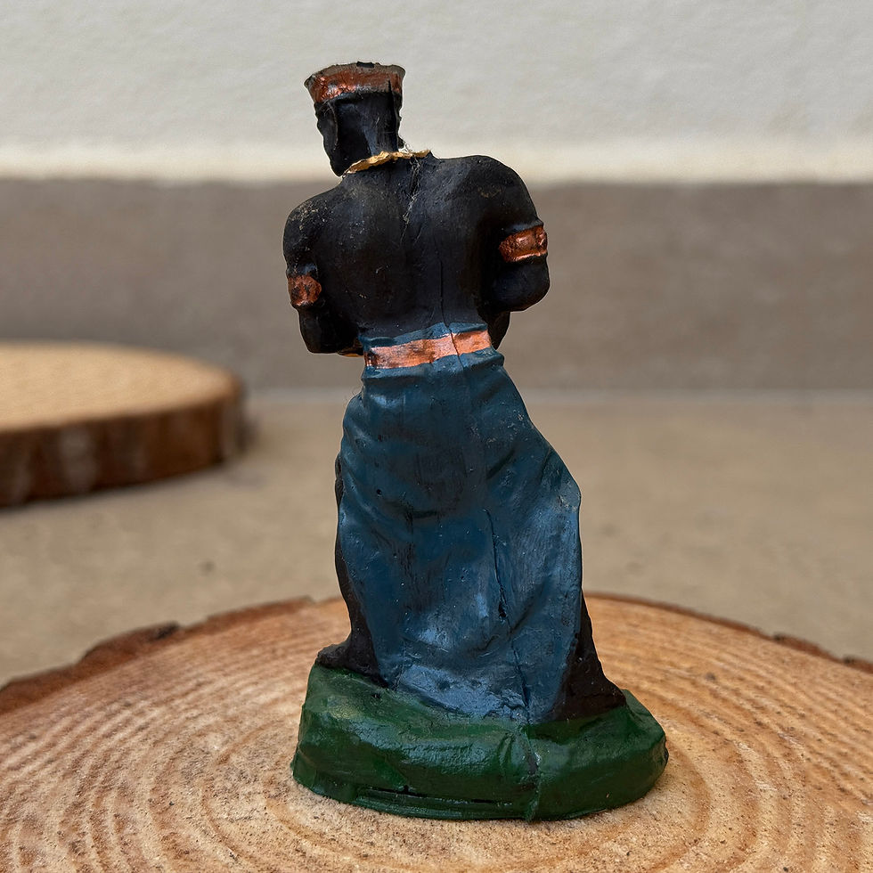 Miniatura: Ogum Orixá Guerreiro Força Metalurgia São Jorge Em Resina