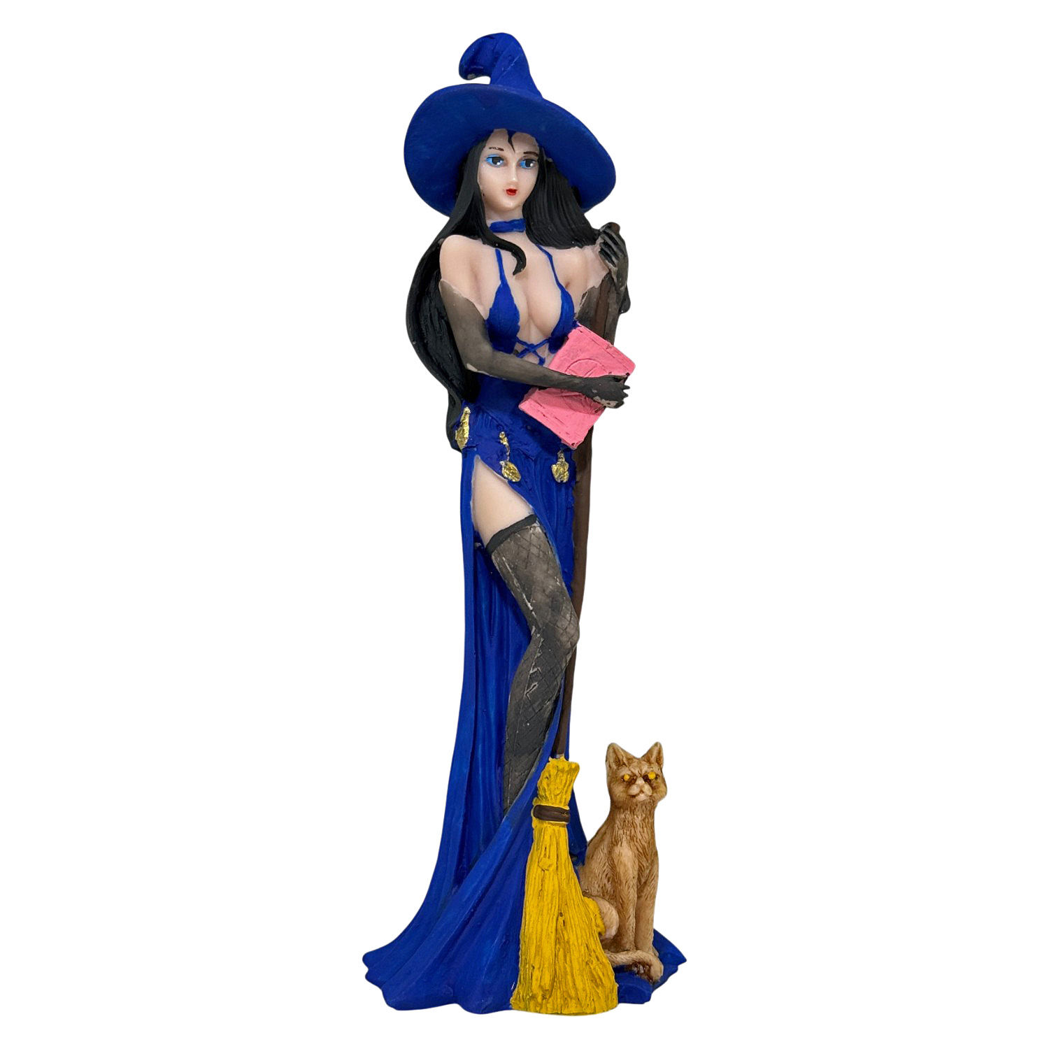 Sabrina Feiticeira Magia Mística Estátua De Resina Azul 20cm