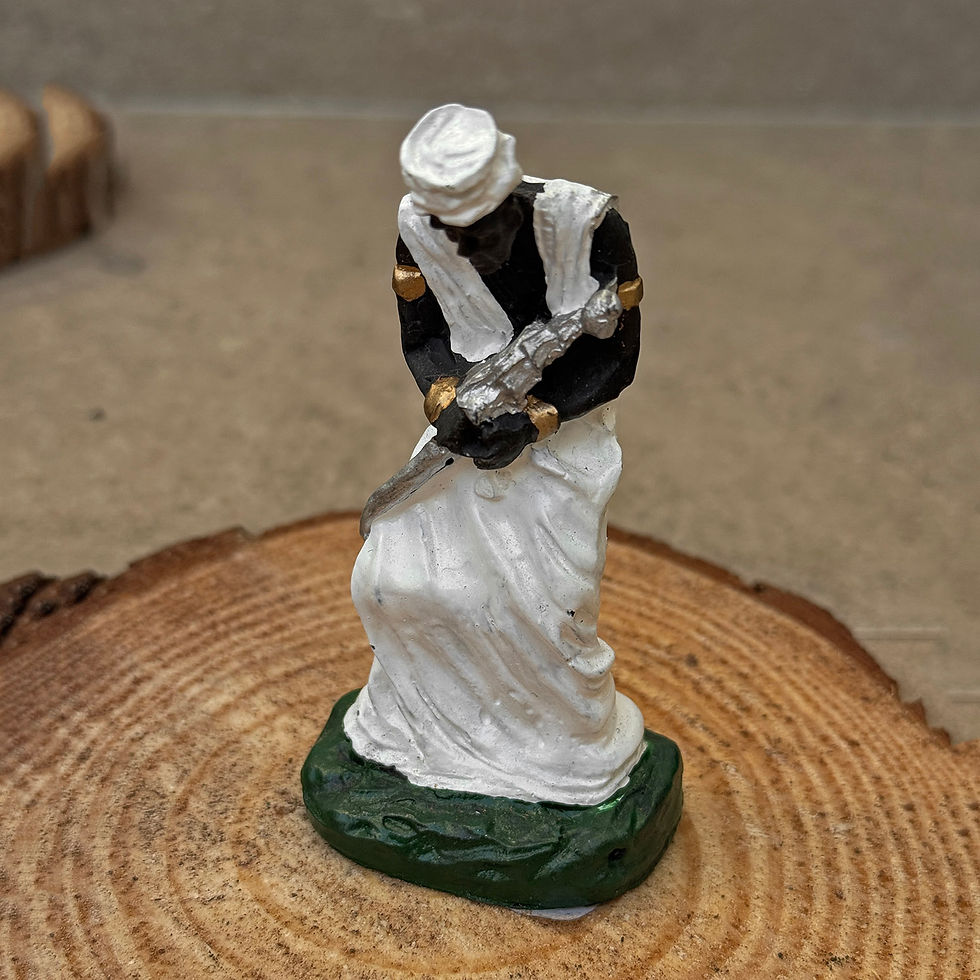 Miniatura: Oxalá Orixá Pai De Todos Criador Paz E Liberdade Em Resina