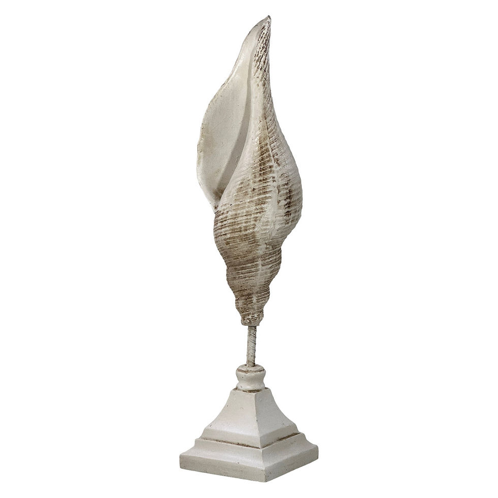 Miniatura: Espiral Concha Escultura Decoração Pousada Praia Resina 42cm