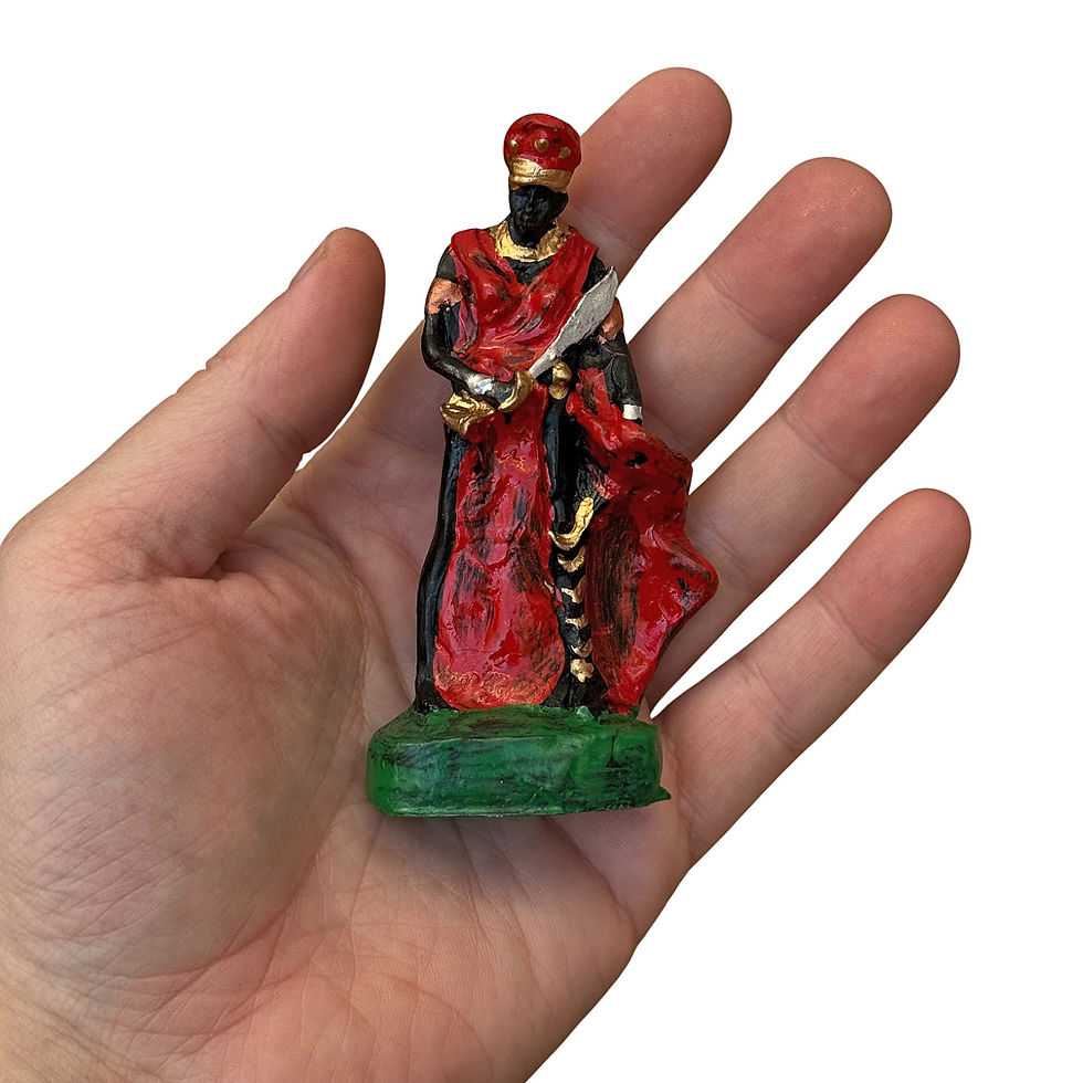 Miniatura: Iansã Orixá Umbanda Guerreira Divinidade Vento Chuva Resina