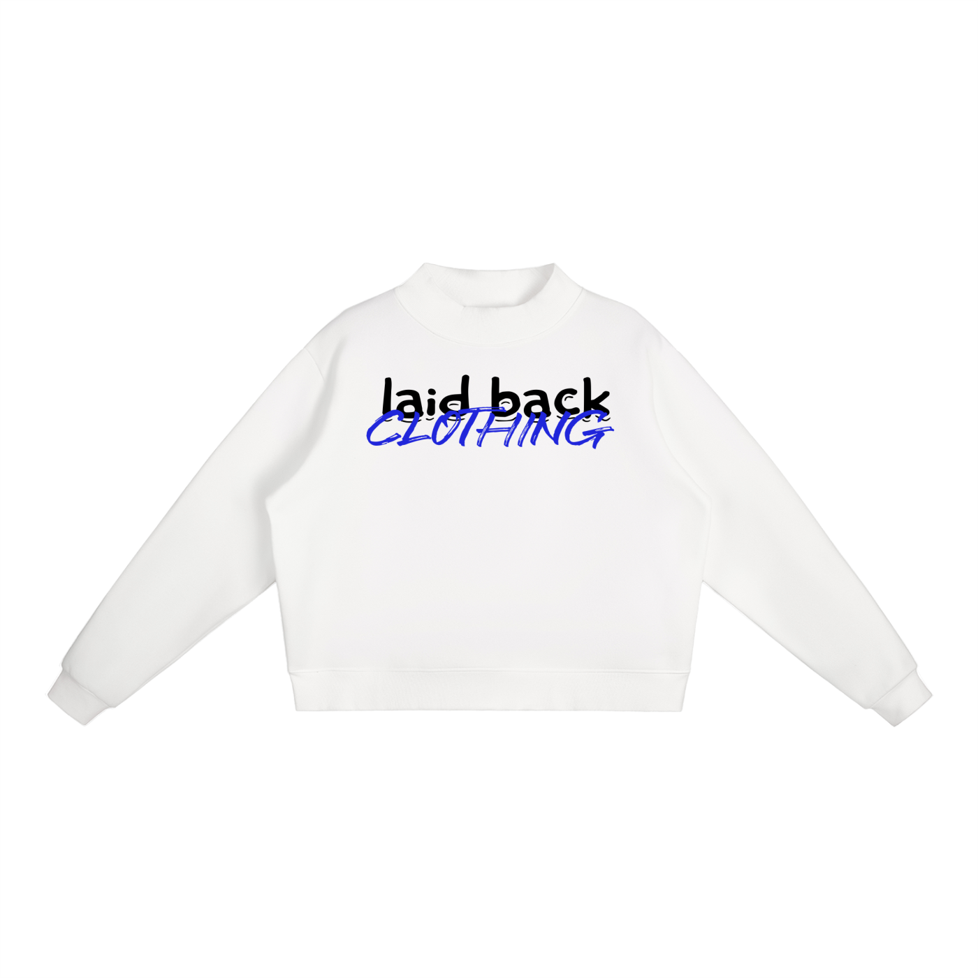 Laid Back Blue Bloom Crewneck Jumper