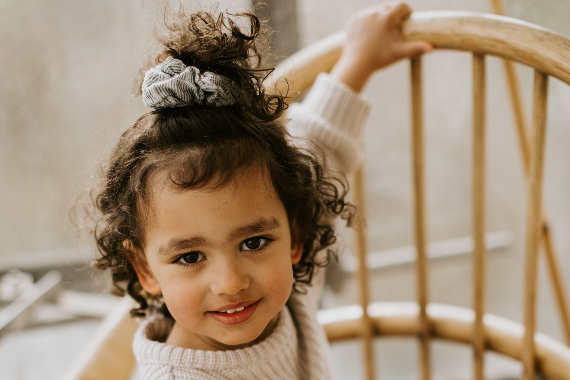 Haargummi für kleine Mädchen: Scrunchie