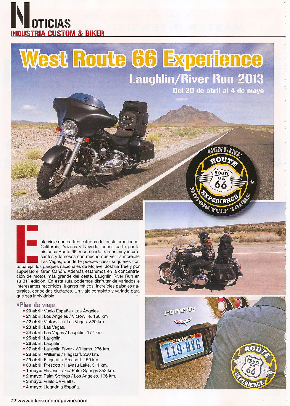 Biker Zone Nº 236 Marzo 2013, pag.1