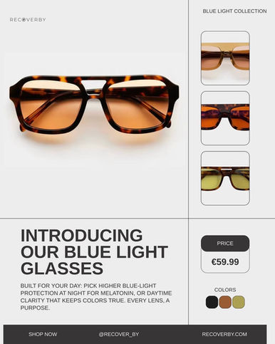 recoverby blue light glasses differences