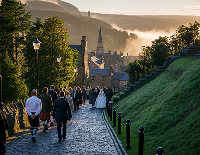 Firefly_wedding procession in Scotland 759519.png