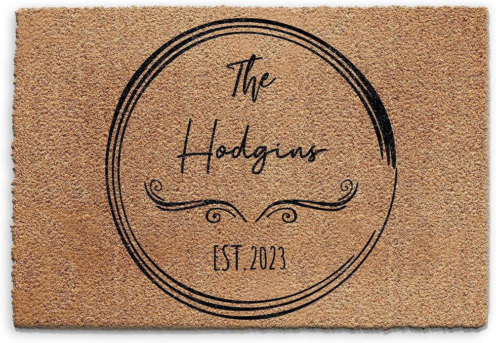 Thumbnail: Personalised Doormat (60cm x 90cm) Small, Customise with Name, Initial, Text, C