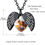 Thumbnail: Custom4U Cubic Zirconia Angel Wing Heart Locket Necklace with custom picture