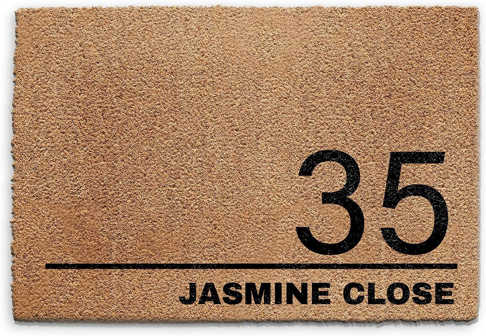Thumbnail: Personalised Doormat (60cm x 90cm) Small, Customise with Name, Initial, Text, C