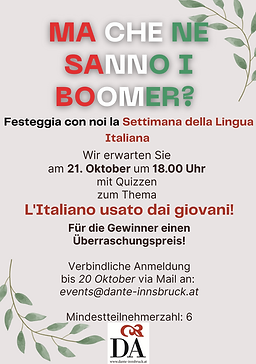 proposta locandina SETTIMANA DELLA LINGUA ITALIANA