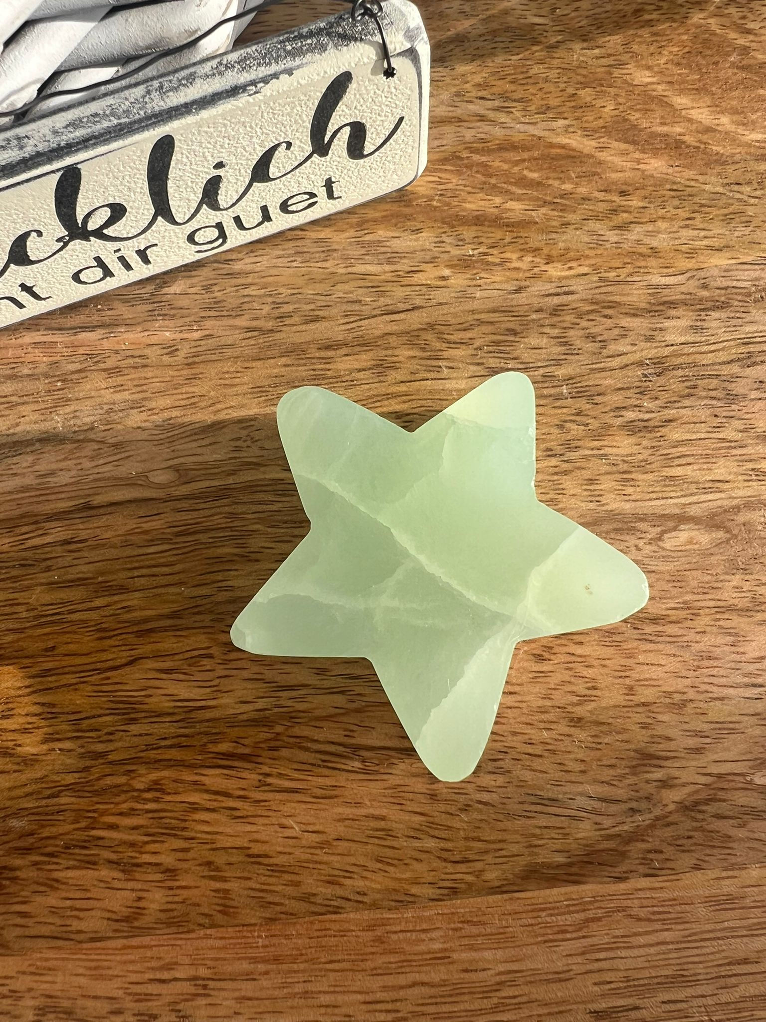 Pistazien Calcit Stern