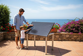 Solartisch 135x67 mit Winkelverstellung