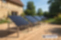 Solartische mit schrägstellbarer Platte