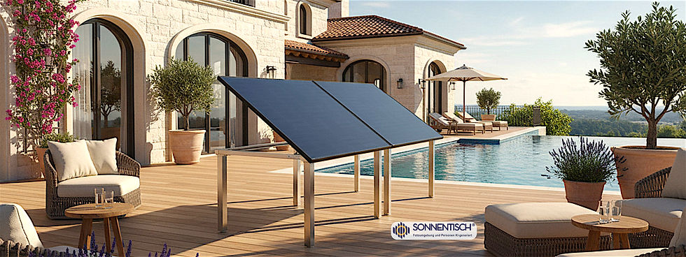 Solartisch von Sonnentisch by Frerkes Metalldesign
