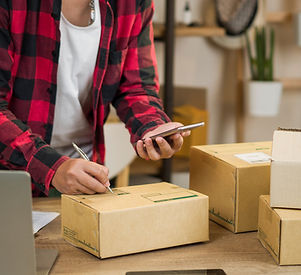 person with parcels