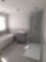 bathroom with grey and white colour scheme