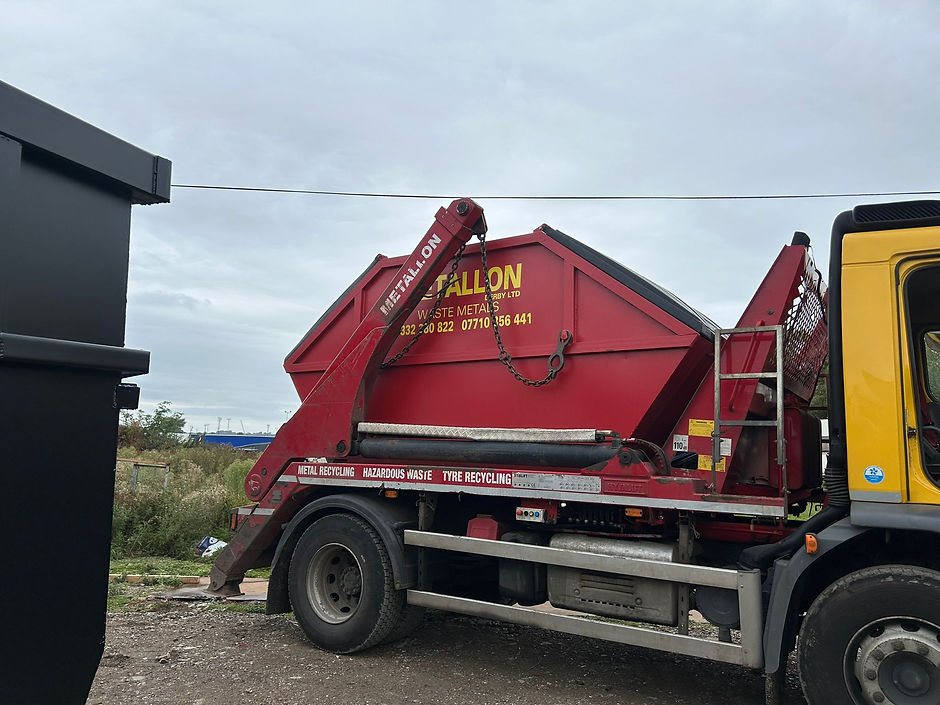 Truck used in our local skip hire services across Derby.