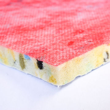 red underlay close-up