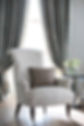 antique chair and cushion