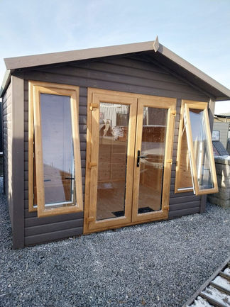 summerhouse with tilt and turn windows