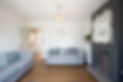 living room with laminate floor