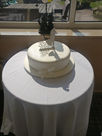 wedding cake on table