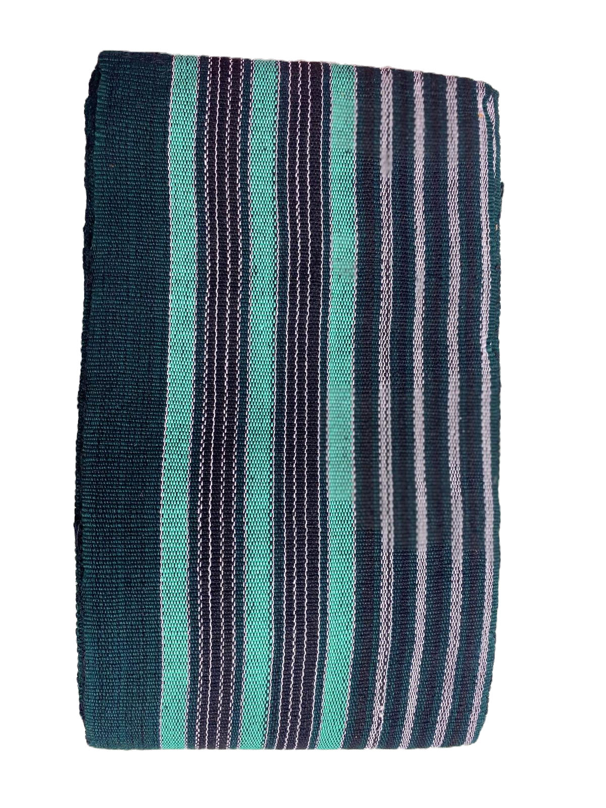 Teal Striped Aso Oke