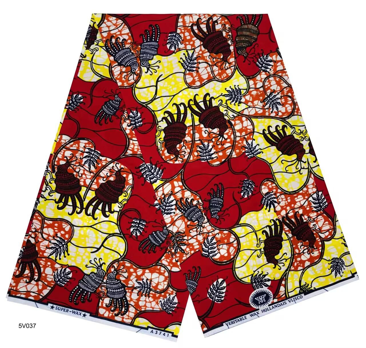 Red & Yellow Bug-Inspired Print