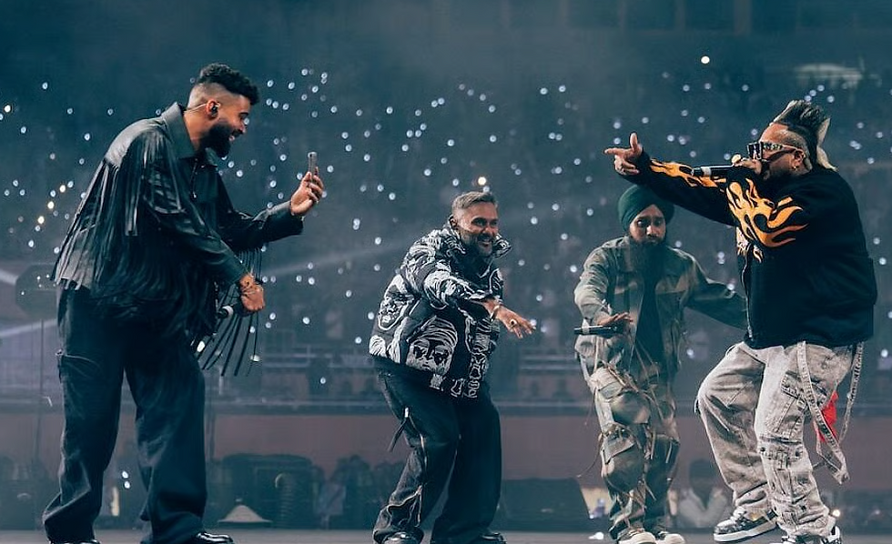 Police displaying recovered smartphones from AP Dhillon concert theft case