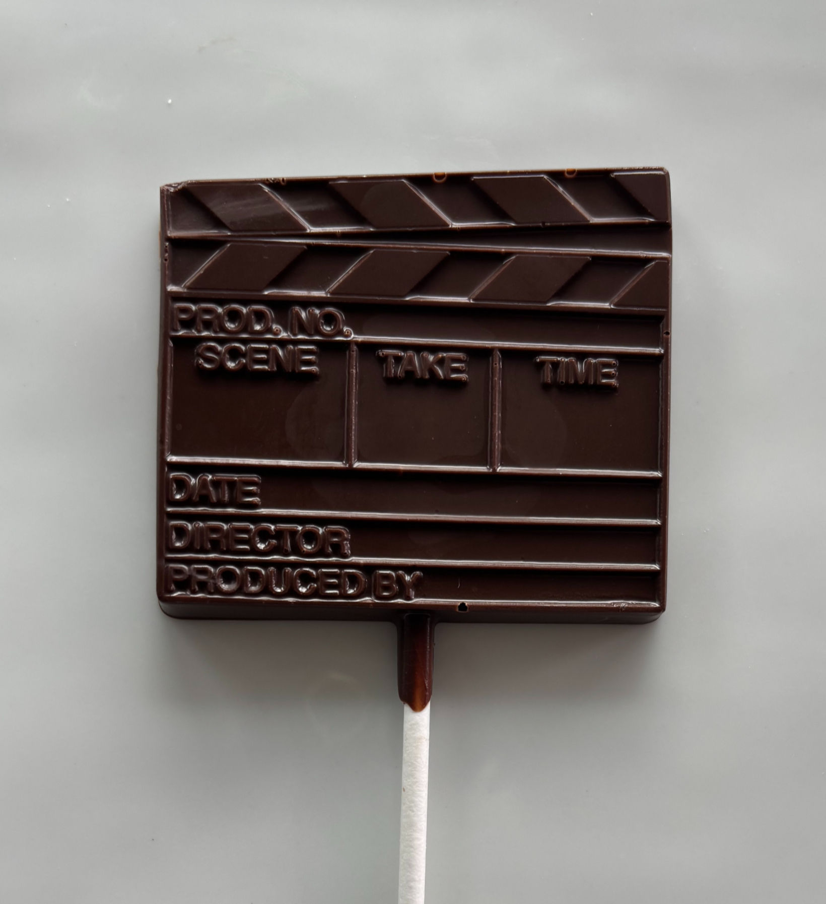 Chocolate Director Clapboard Lollipops - 12 pcs.